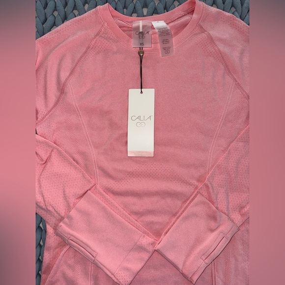 NWT Calia Soft Pink Seamless Shirt - Picture 2 of 5
